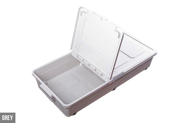 Under Bed Plastic Storage Organiser - Two Colours Available