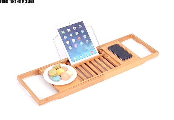 Extendable Bath Bamboo Holder with Free Delivery