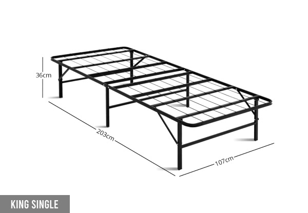 Foldable Bed Frame - Four Sizes Available