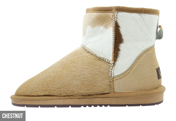 Auzland Women’s Ankle Cow Australian Sheepskin UGG Boots - Two Colours Available