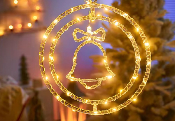 Two-Piece Christmas Double Ring LED Lights - Available in Four Styles & Option for Four-Piece