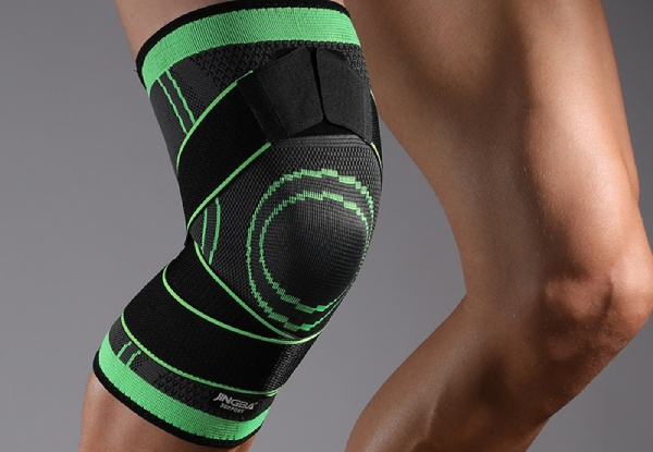 Soft Protective Adjustable Knee Compression Sleeve Brace - Three Sizes Available