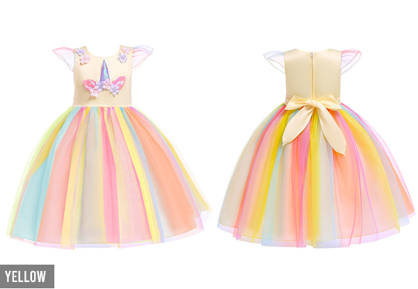 Child Unicorn Tutu Dress - Four Colours & Five Sizes Available