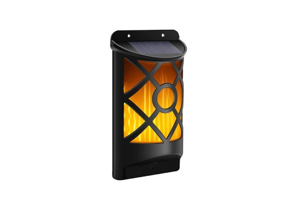 Solar LED Flame Wall Light - Option for Two