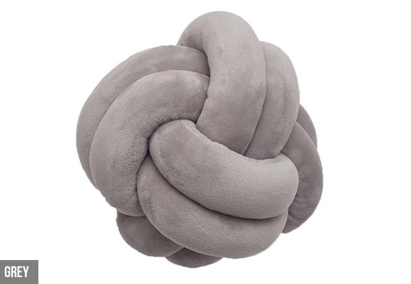 Trendy Knotted Cushion - Four Colours & Two Sizes Available