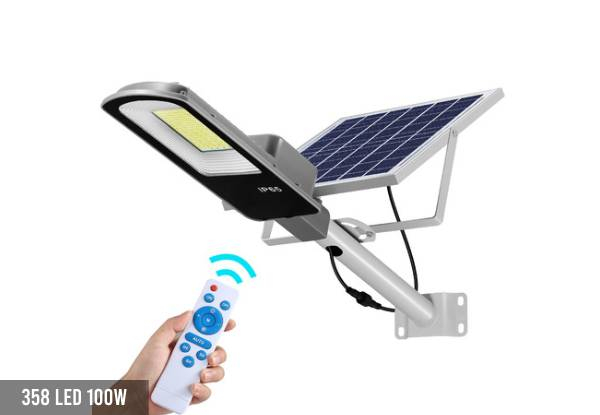 Outdoor LED Solar Street Light with Remote - Three Options Available