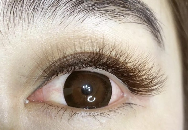 Full Set of Silk Eyelash Extensions for One Person - Two Locations Available