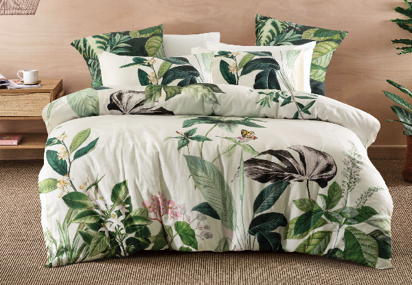 Savona Grove Duvet Cover Set - Available in Three Sizes & Option for Extra European Pillowcase