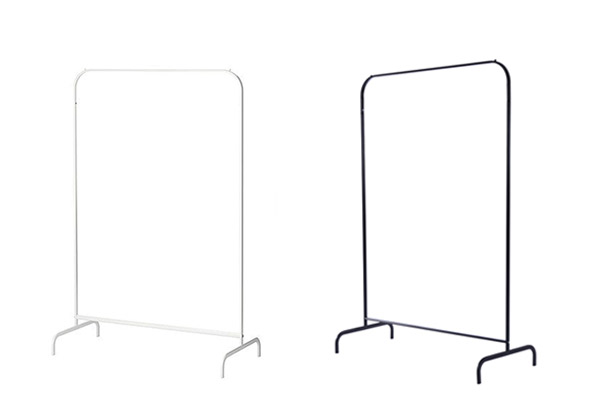 Single Rail Metal Clothes Rack - Two Colours Available