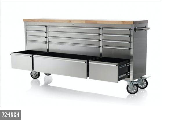 Heavy Duty Stainless Steel Tool Boxes - Available in Three Sizes