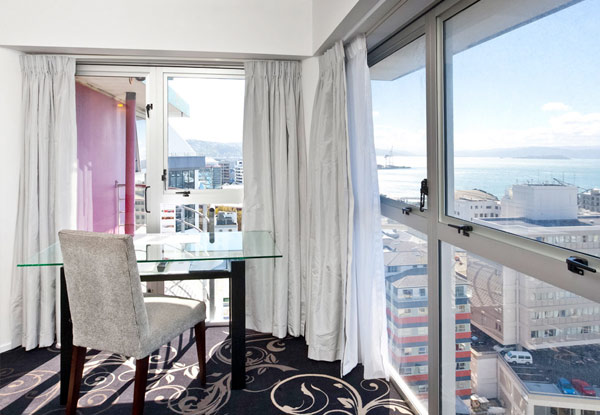 One-Night Wellington Getaway for Two People in a One-Bedroom Apartment incl. Late Checkout & WiFi - Option for Two Nights