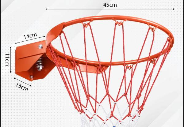 45cm Genki Wall Mount Basketball Net