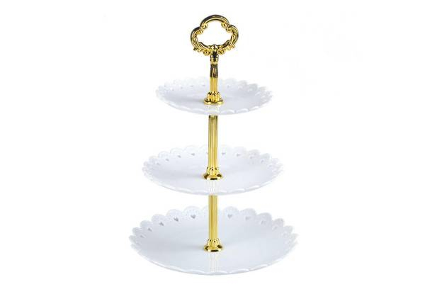 Three-Tier Cake Plate Stand - Two Colours Available