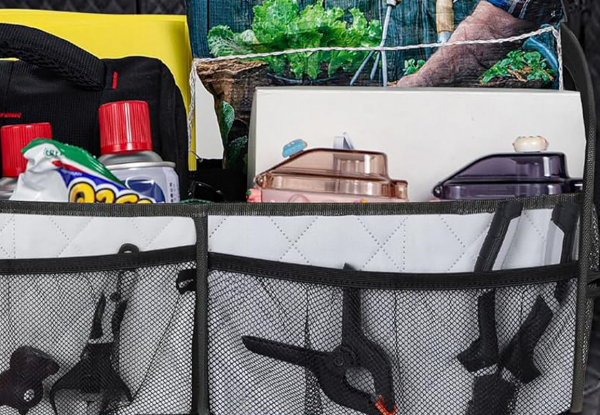 Car Trunk Organiser Storage with Six Pockets - Available in Three Colours