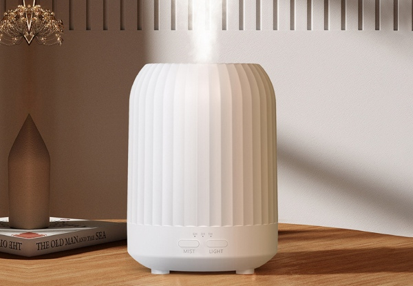 Aroma Oil Air Humidifier with LED Night Light - Available in Two Colours & Option for Two-Pack