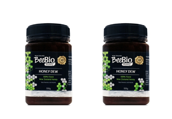 Two-Pack of BeeBio Honey Dew 500g - Options for Four- or Six-Pack Available