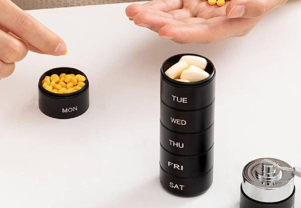 Seven-Day Pill Organiser - Four Colours Available