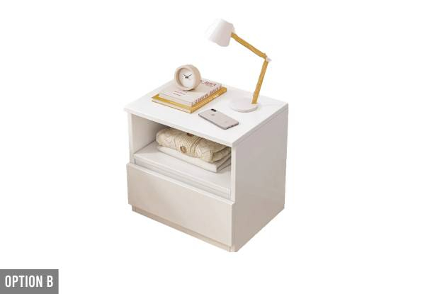 Bedside Table with Drawer - Three Options Available