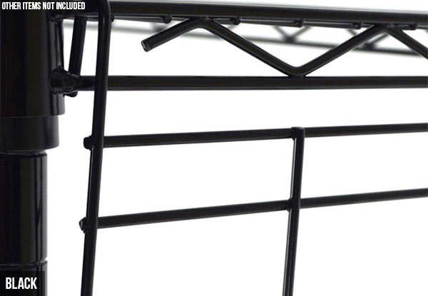 Five-Tier Steel Storage Shelves - Two Colours Available