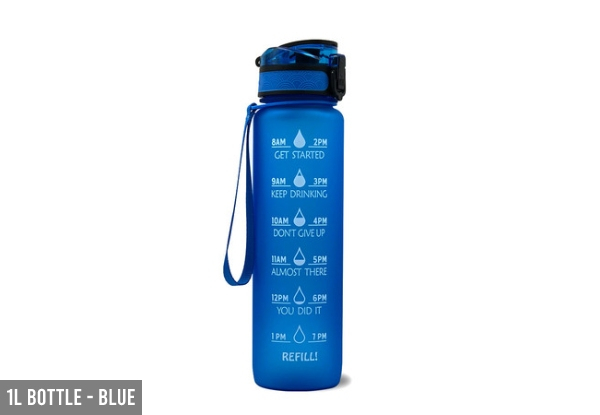 Motivational Drinking Water Bottle Range - Three Options Available