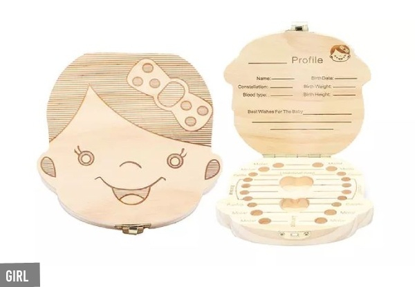 Baby Tooth Keepsake Box - Two Styles Available