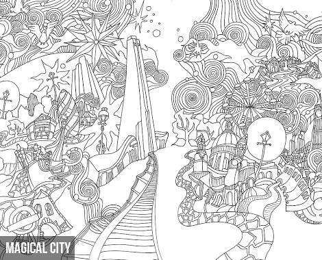 20 For The Magical City Colouring Book Adults