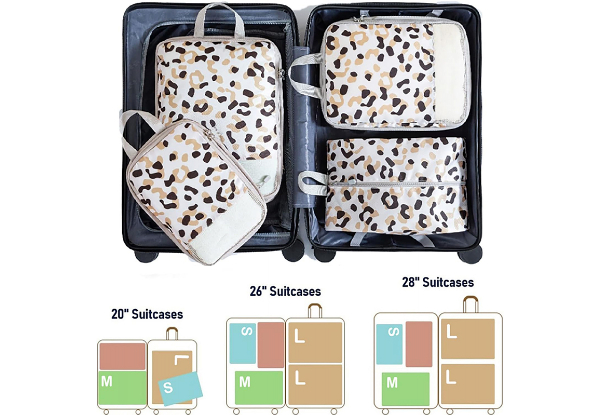 Four-Piece Travel Packing Cubes Set - Available in Four Styles