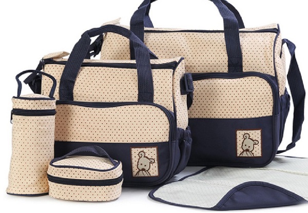 Five-in-One Baby Bag Set - Five Colours Available with Free Delivery