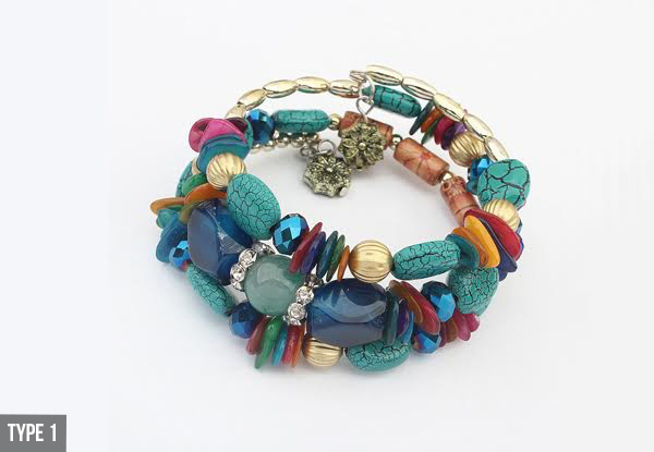 Layered Style Bracelet - Five Styles Available