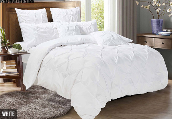 Pinch Pleat Duvet Cover Set Grabone Nz