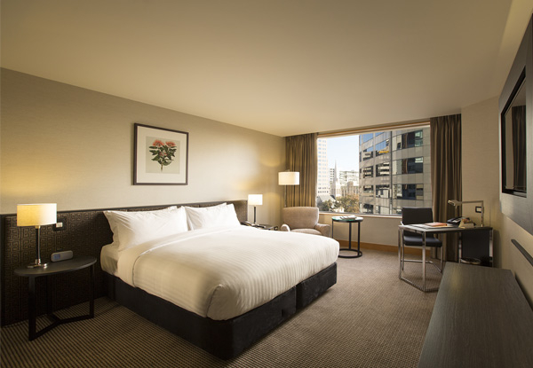 Five-Star One-Night Stay for Two in a Deluxe Room incl. Welcome Drinks, In-Room Movie, Gourmet Breakfast, 20% off Dining, Late Checkout & Return Stay Voucher