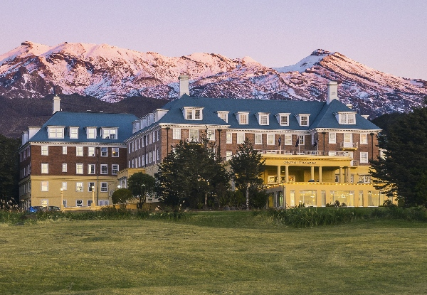 Per-Person, Twin-Share, Northern Explorer Experience Departing Auckland or Wellington incl. One-Night Accommodation at Chateau Tongariro Hotel