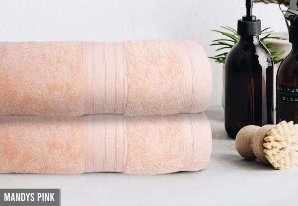 Two-Piece Bath Sheet Set - Nine Colours Available