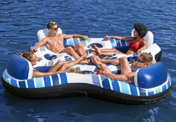 Bestway Four-Person Inflatable Watersport Floating Island