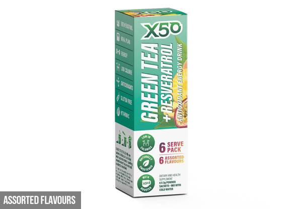 Green Tea X50 60 Servings incl. Bonus Six Servings - 10 Flavours Available