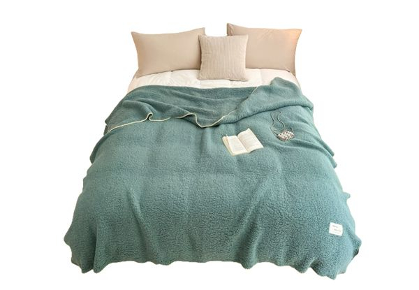 Winter Sherpa Throw Plush Blanket - Available in Four Colours & Three Sizes