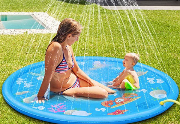 Inflatable Water Sprinkler Outdoor Play Mat - Option for Two