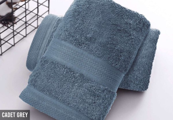 Two-Piece Organic Bath Towel Set - Nine Colours Available