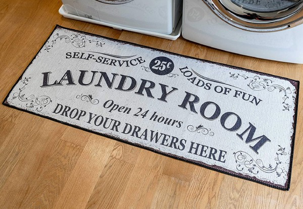 Laundry Room Floor Mat - Two Styles & Four Sizes Available