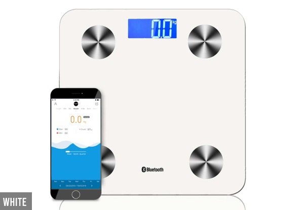 Bluetooth Bathroom Scale - Three Colours Available
