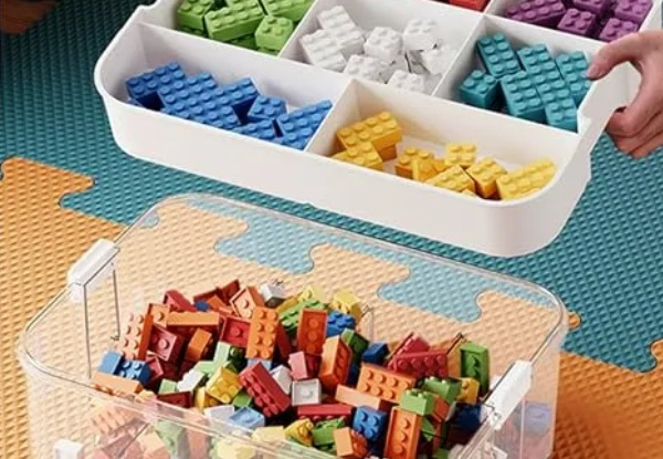 Three-Layers Stackable & Adjustable Building Blocks Box - Two Colours Available