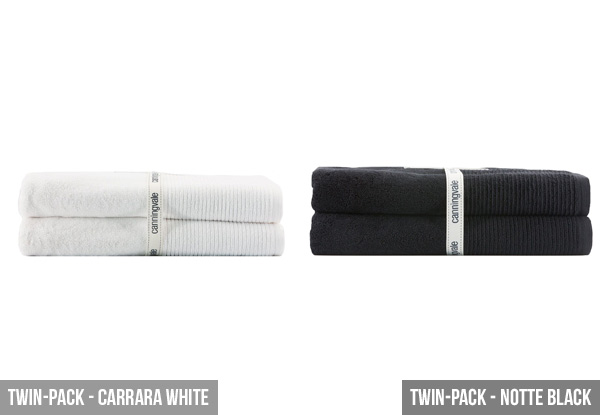 Canningvale Six-Piece Oslo Towel Set or Bath Sheet Twin Pack