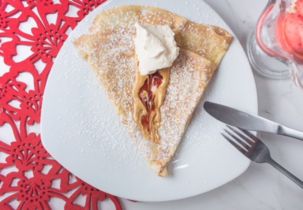 Any Two Sweet Classic Crepes or Daytime Savoury Crepes at Maison De Crepes