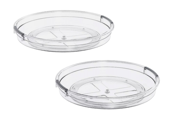 Turntable Lazy Susan Rotating Spice Tray Organiser - Available in Three Sizes & Option for Two & Three-Pack