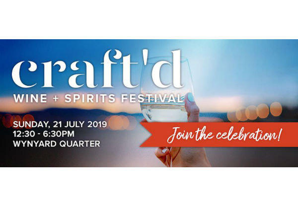 GA Ticket to Craft'd Wine and Spirits Festival, Sunday 21st July at Wynyard Quarter - Option to incl. Masterclass or Vertical Tasting Experience