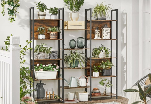 Vasagle Bookshelf Bookcase with 14 Storage Shelves