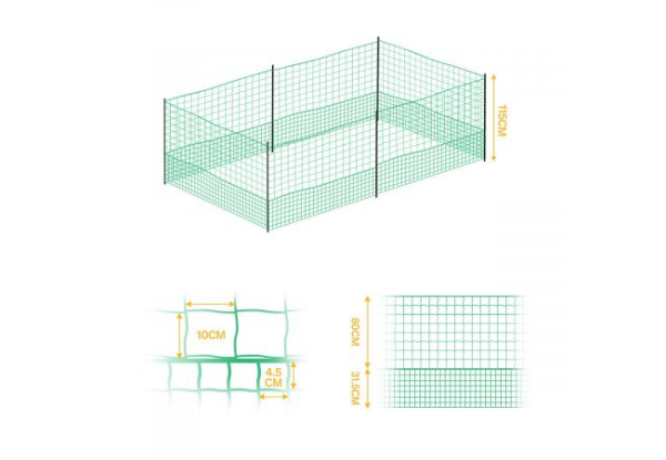 Chicken Run Pen Mesh Fence - Available in Two Sizes