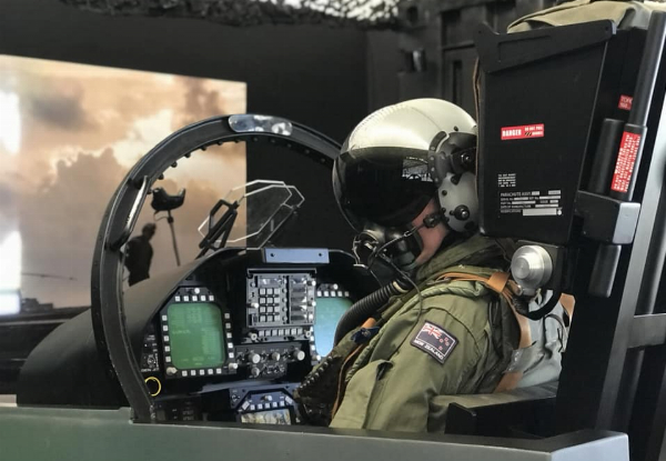 60-Minute Full Motion F-18 Simulator Flight for One Person - Option for 30-Minute Available