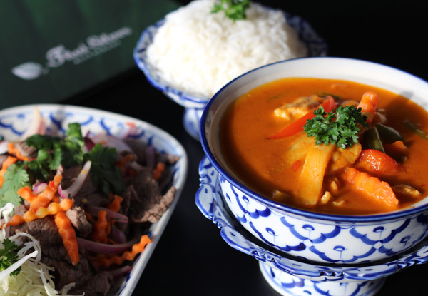 Authentic Thai Dinner For Two People in Herne Bay incl. Any Two Mains & Fragrant Rice