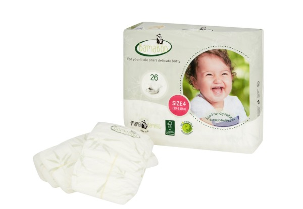 Four-Pack Mama Bamboo – Bamboo Eco-Nappies (Seconds) - Five Sizes Available